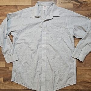 Brooks Brothers Plaid Button Down Long Sleeve Shirt Size 16.5/34 Cotton